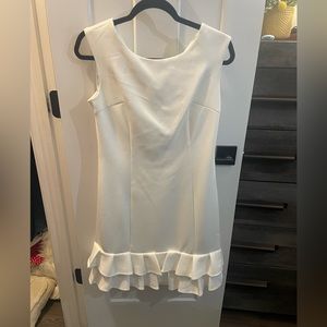 Fitted white dress